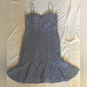 JCrew Liberty Fabric Mermaid Dress. Size 14 Stretch Fabric